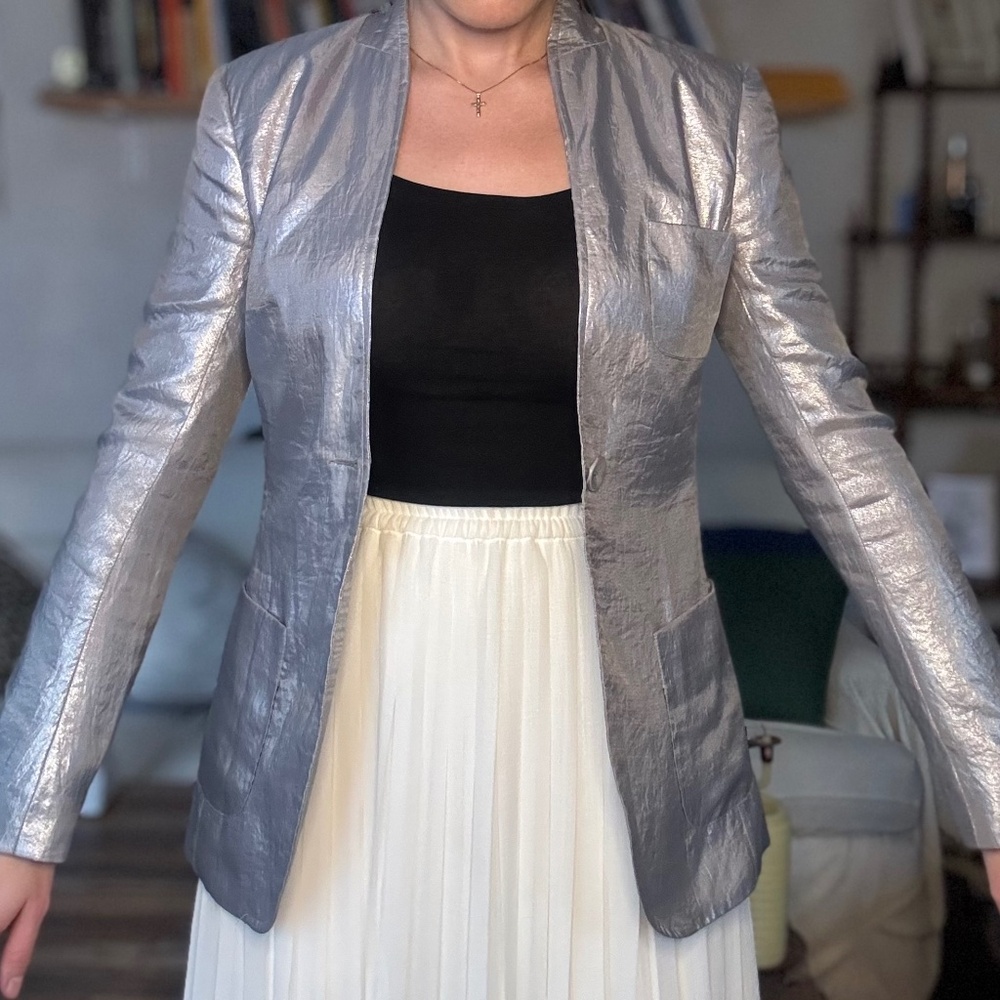 Bebe Metallic Blazer